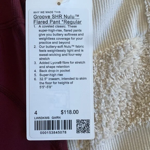 NWT! Lululemon groove SHR Flared pant regular - Picture 2 of 5